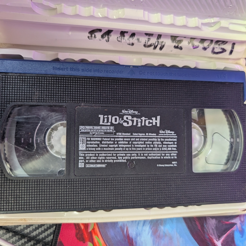 Walt Disney Lilo & Stitch VHS Tape - Black